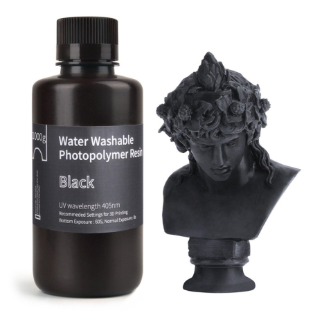 Wasserwaschbares schwarzes Resin Elegoo - 1000 ml