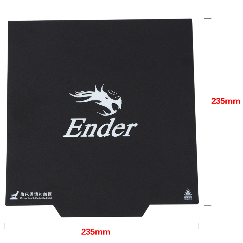 Abmessungen der flexiblen magnetischen Platte - Creality Ender 3 - 235x235 mm