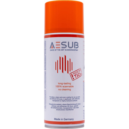 AESUB Orange - 12 Stunden temporäres Spray für 3D-Scanner