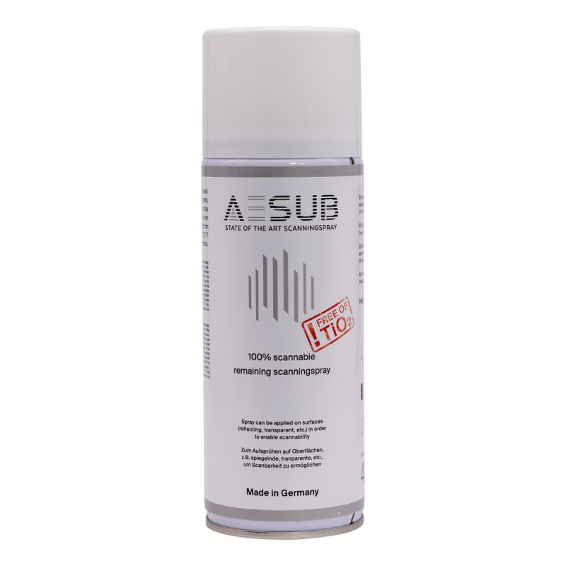 EASUB White - Permanentes Spray für 3D-Scanner