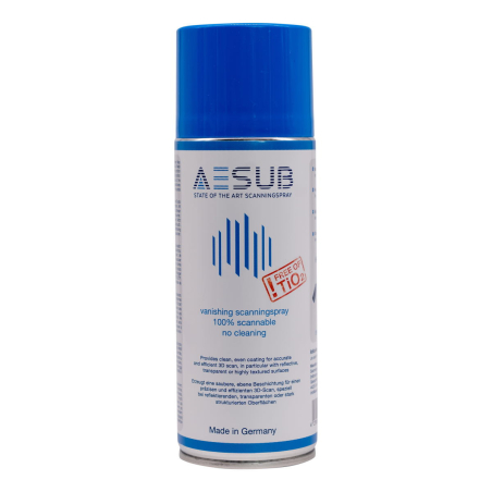 AESUB Blue - 4 Stunden temporäres Spray für 3D-Scanner