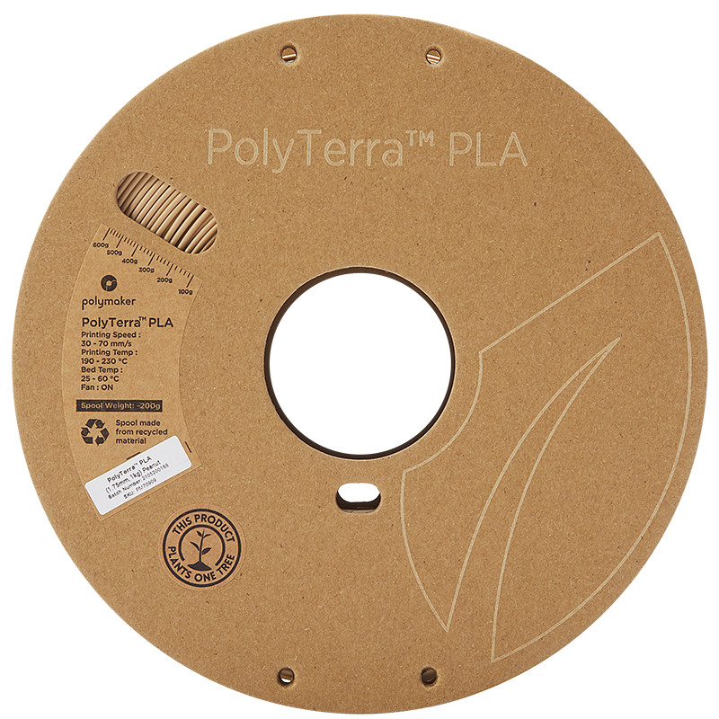 PolyTerra PLA Erdnuss (Peanut) - 1.75mm - 1 kg