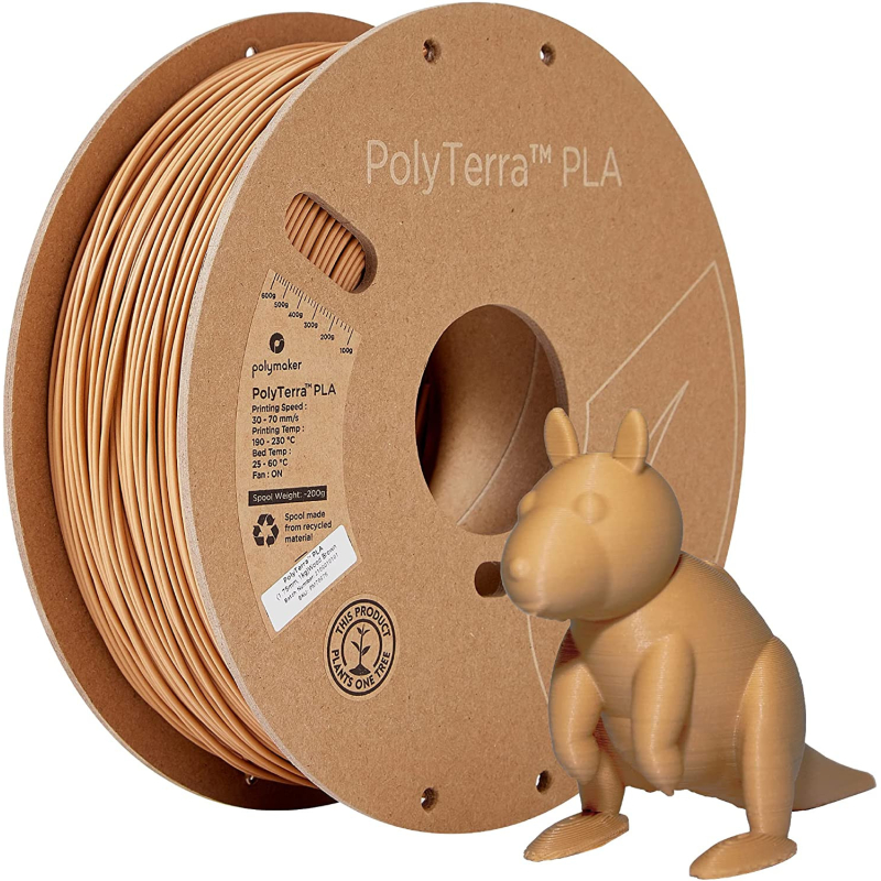 PolyTerra PLA Wood Brown (Holzbraun) - 1.75mm - 1 kg