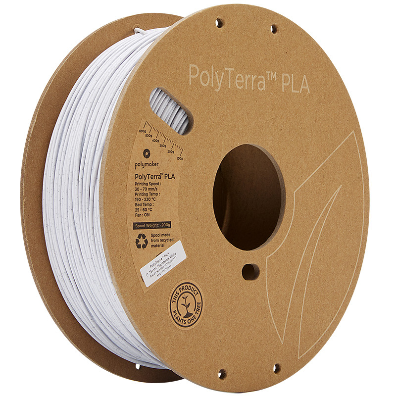 PolyTerra PLA Marmor Weiß (Marble White) - 1.75mm - 1 kg