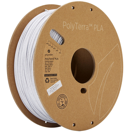 PolyTerra PLA Marmor Weiß (Marble White) - 1.75mm - 1 kg