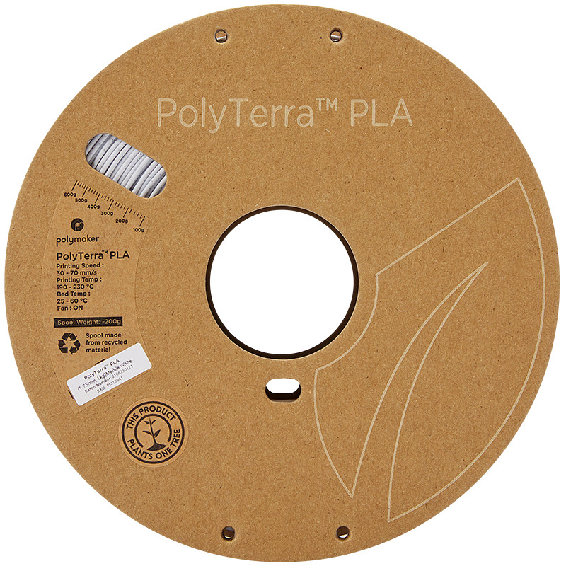 PolyTerra PLA Marmor Weiß (Marble White) - 1.75mm - 1 kg