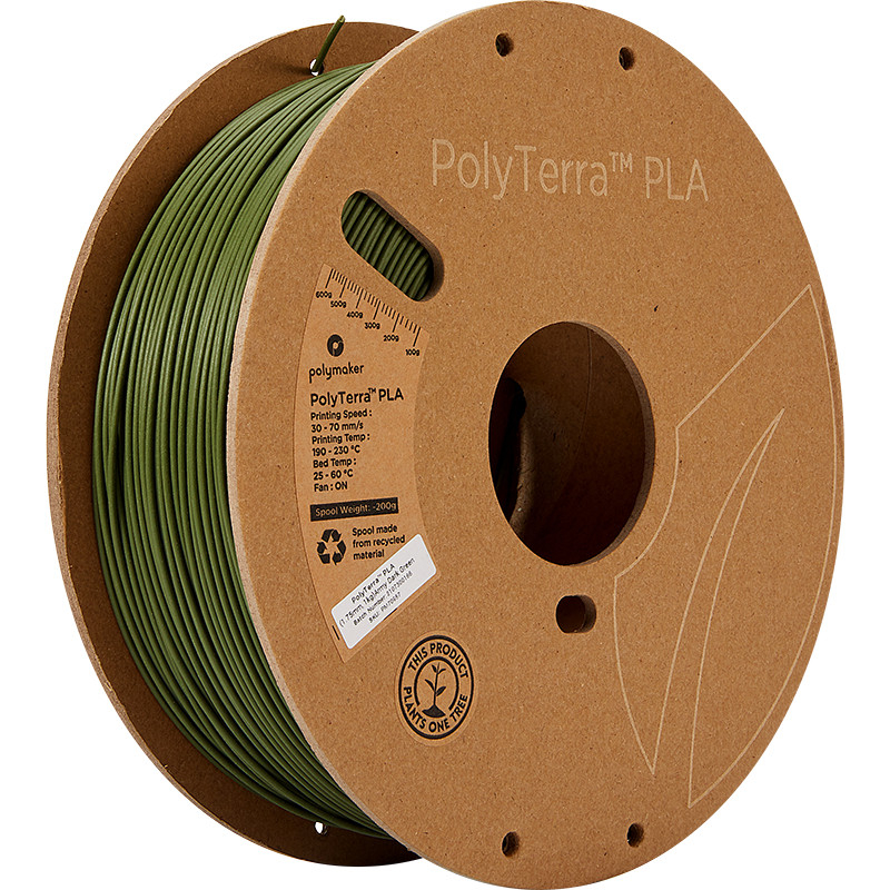 PolyTerra PLA Army dark green (Army dunkelgrün) - 1.75mm - 1 kg