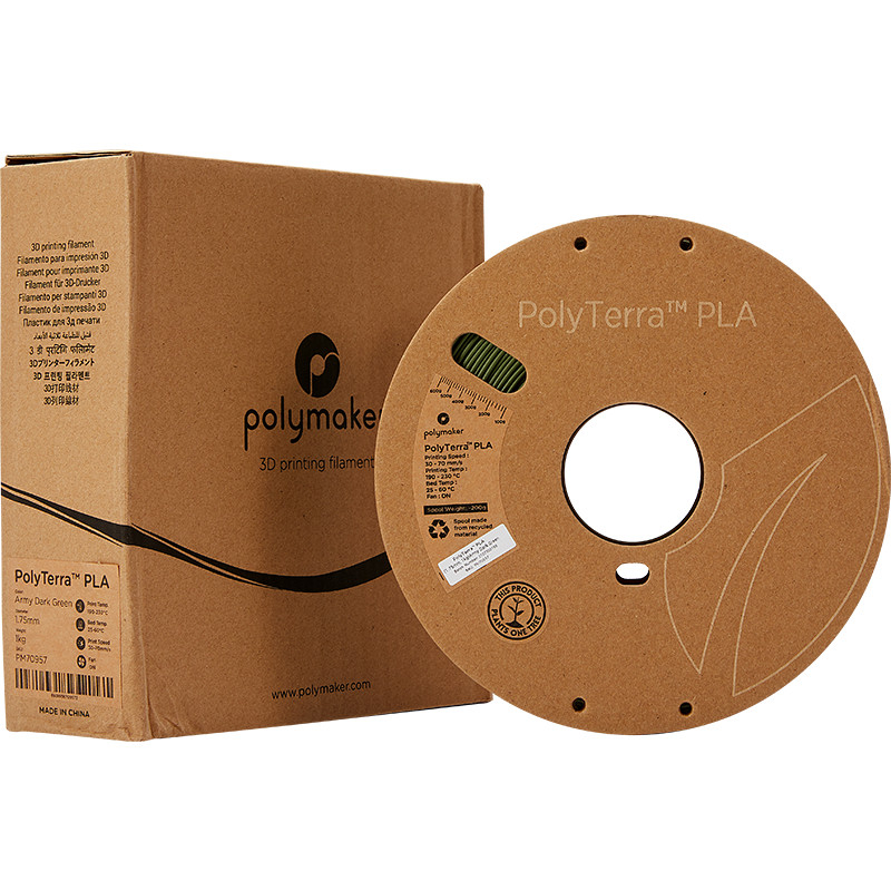 PolyTerra PLA Army dark green (Army dunkelgrün) - 1.75mm - 1 kg