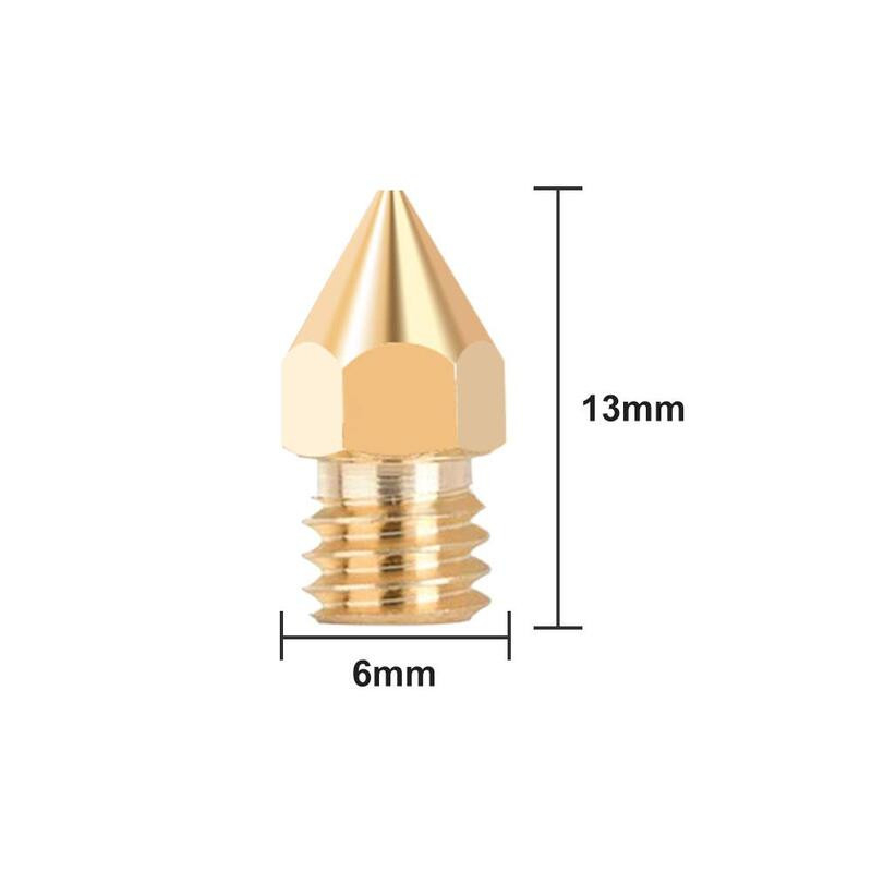 Satz von 24 Messingdüsen MK8 Forshape (2 x 0.2mm, 2 x 0.3mm, 12 x 0.4mm, 2 x 0.5mm, 2 x 0.6mm, 2 x 0.8mm, 2 x 1.0mm)