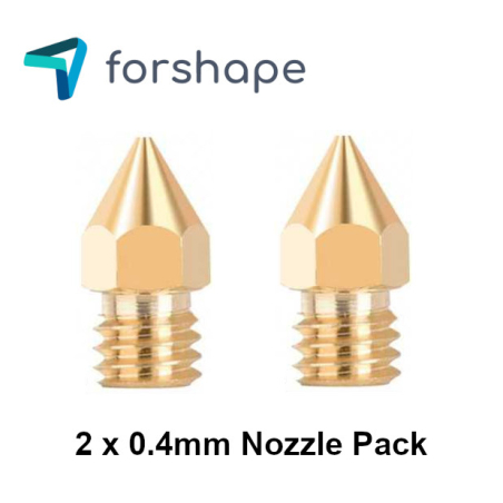 Satz von 2 Messingdüsen MK8 Forshape 0.4mm