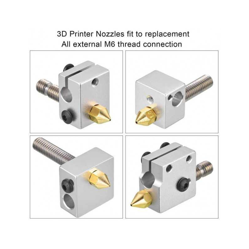 Satz von 12 Messingdüsen MK8 Forshape 0.4mm