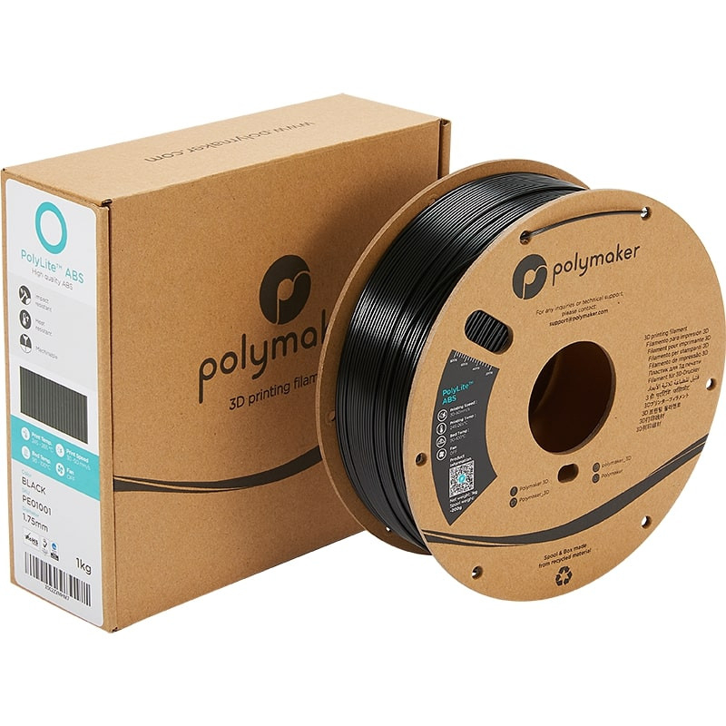 Verpackung - PolyLite ABS Schwarz - 1.75mm - 1 kg