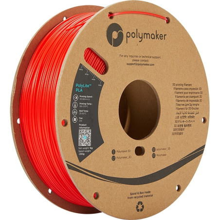 PolyLite PLA Rot - 1.75mm - 1 kg