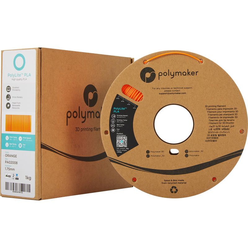 PolyLite-Packung PLA Orange - 1.75mm - 1 kg