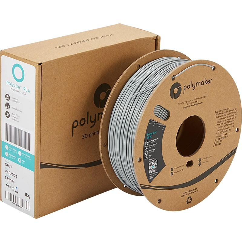 PolyLite Packaging PLA Grau - 1.75mm - 1 kg