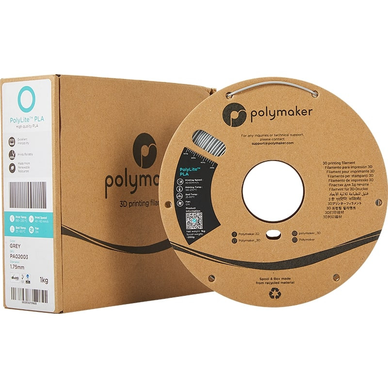 Presentation PolyLite PLA Grau - 1.75mm - 1 kg