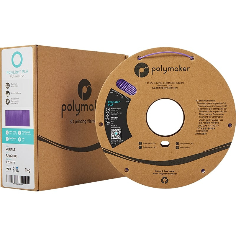 PLA Violett PolyLite Polymaker - 1.75mm - 1 kg