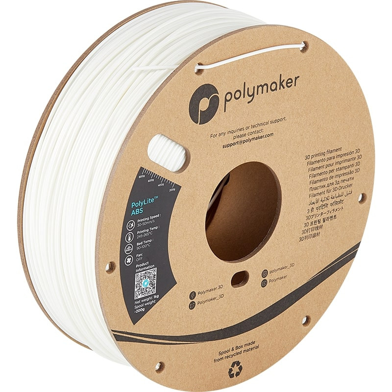 Filament ABS Weiß Polymaker - 1.75mm - 1 kg