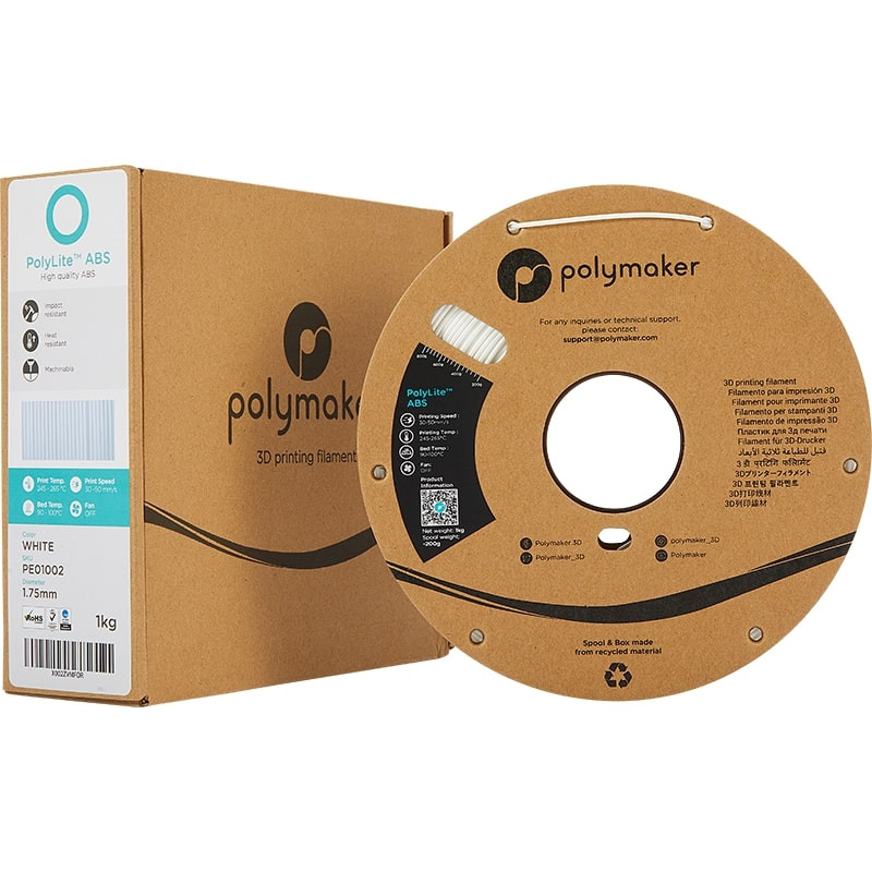 Polymaker ABS Weiß PolyLite - 2.85mm - 1 kg