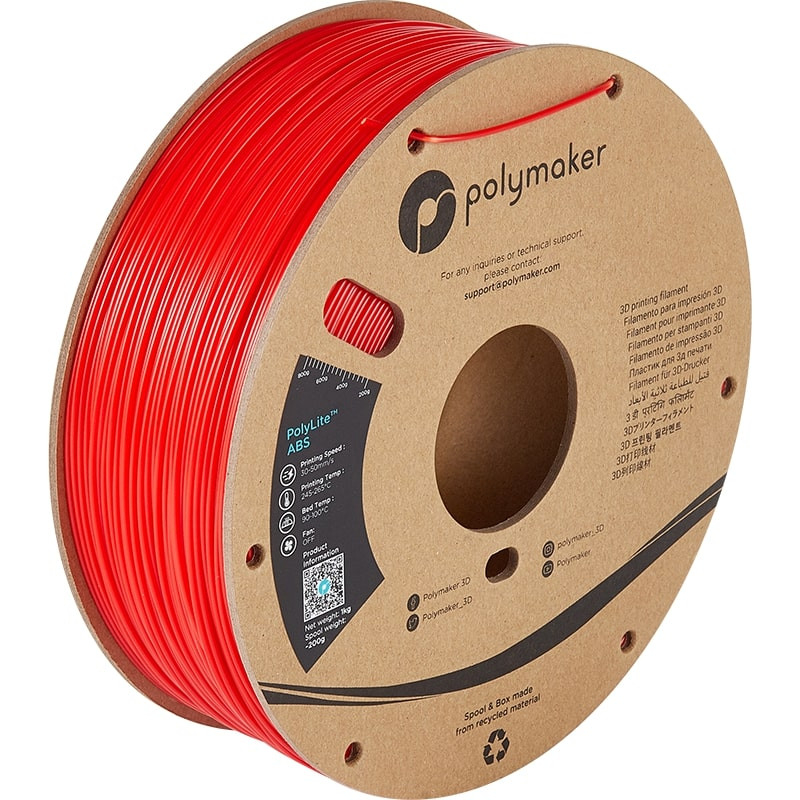 Polymaker ABS PolyLite Rot - 1.75mm - 1 kg