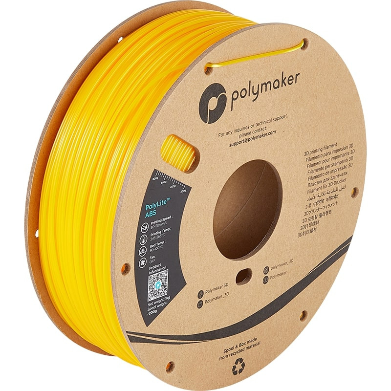 ABS Gelb PolyLite Polymaker - 1.75mm - 1 kg