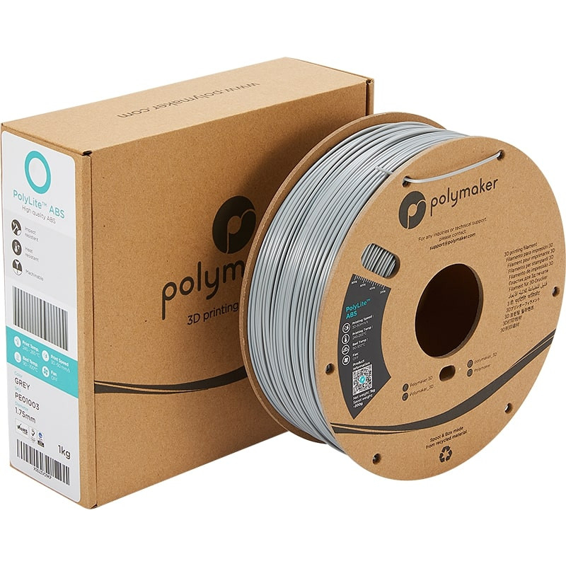 Verpackung PolyLite ABS Grau - 1.75mm - 1 kg