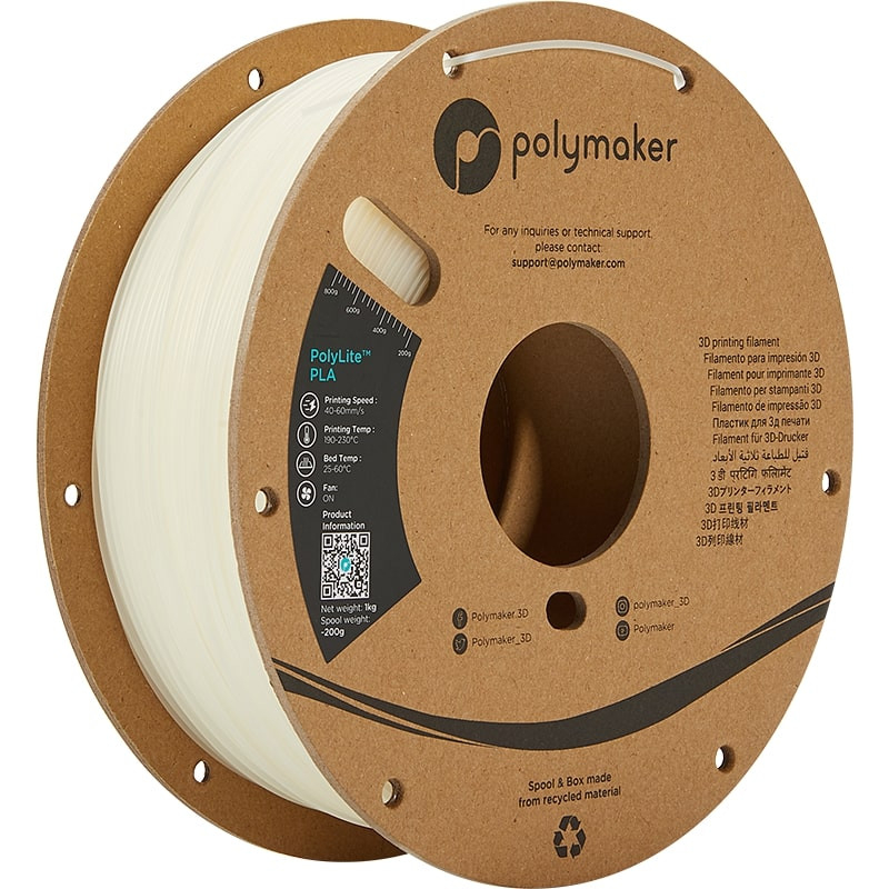 PolyLite PLA Natural - 2.85mm - 1 kg