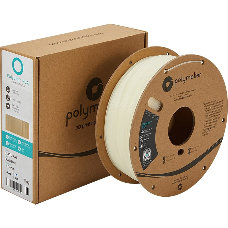 PolyLite Packaging PLA Natural - 2.85mm - 1 kg