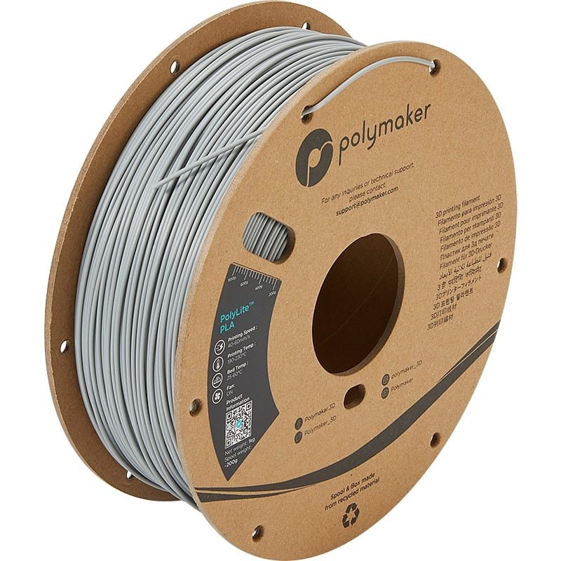 Filament PLA Grau - 2.85mm - 1 kg