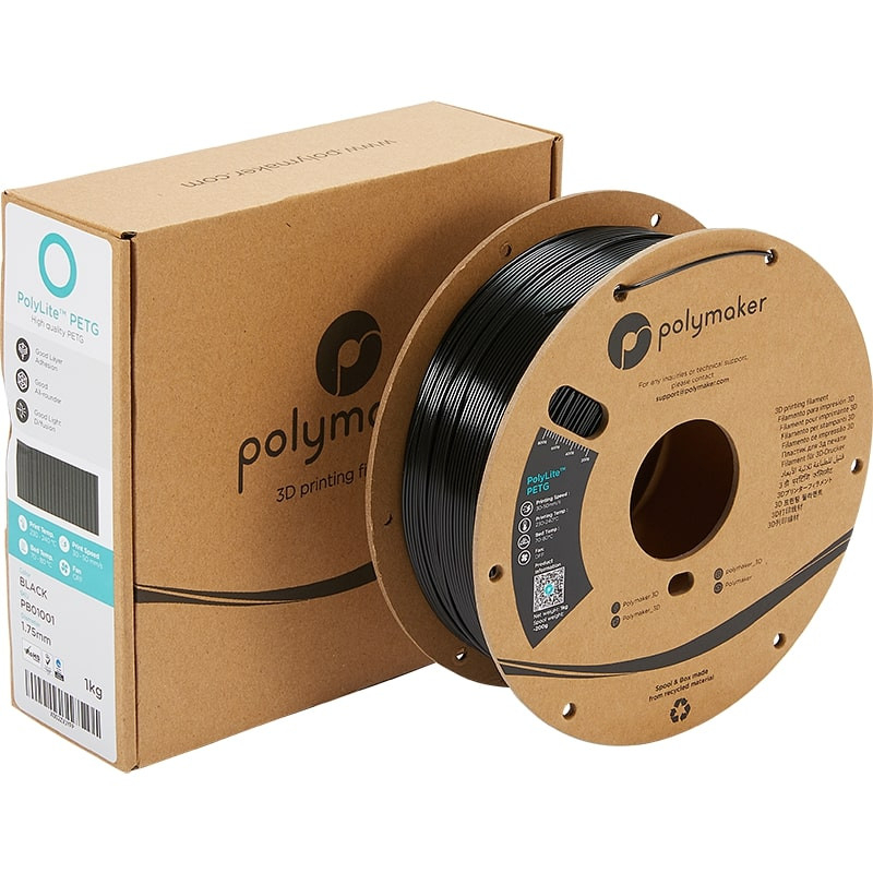 Verpackung PolyLite PETG Schwarz - 2.85mm - 1 kg