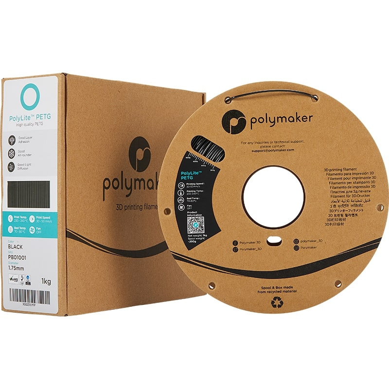 PolyLite-Packung PETG Schwarz - 2.85mm - 1 kg