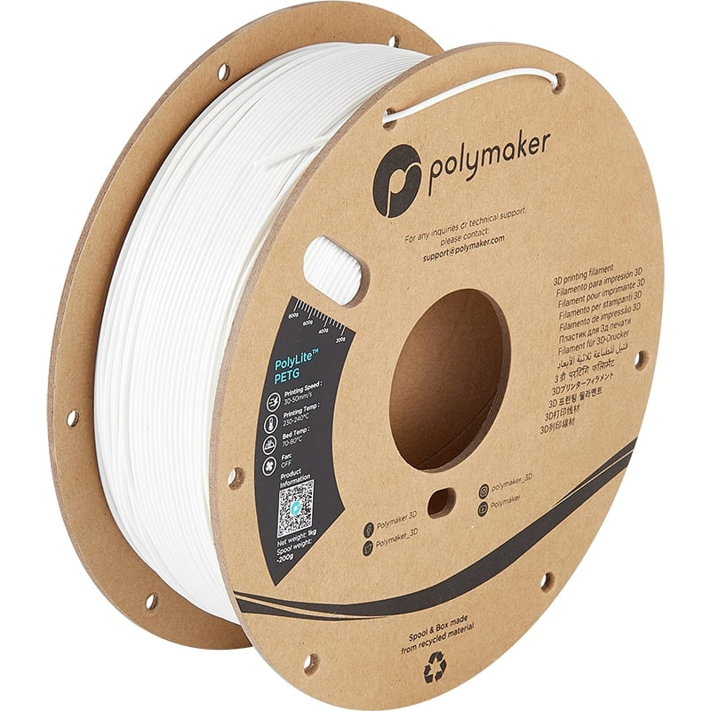 PolyLite PETG Weiß Polymaker - 1.75mm - 1 kg