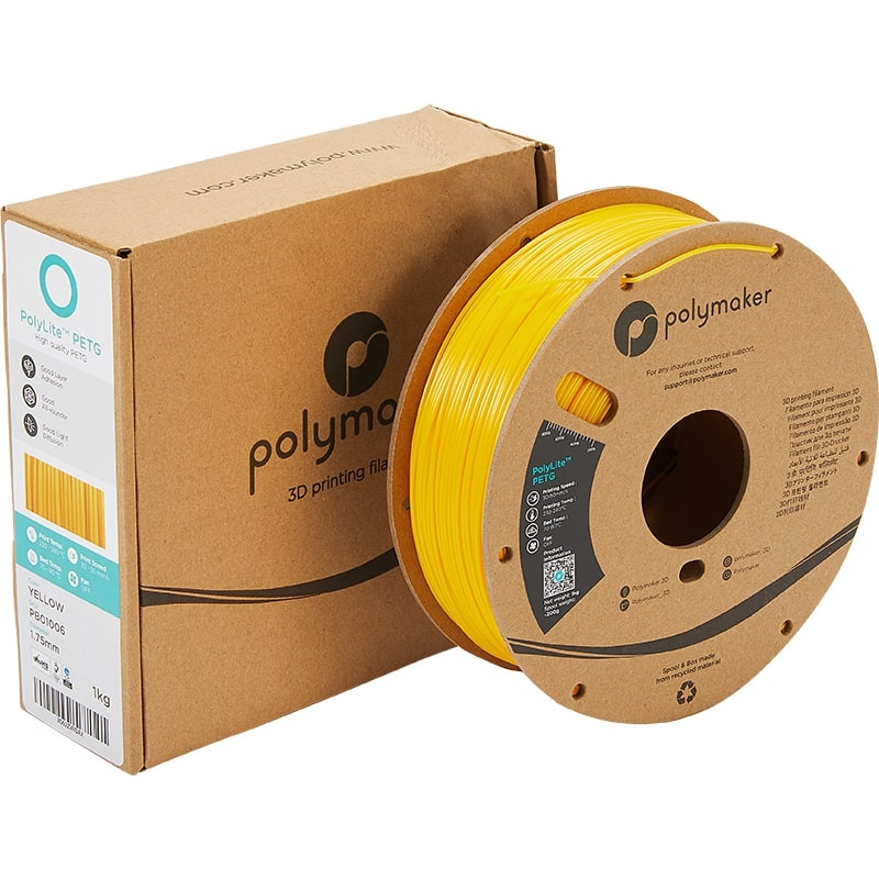 Verpackung PolyLite PETG Gelb - 1.75mm - 1 kg