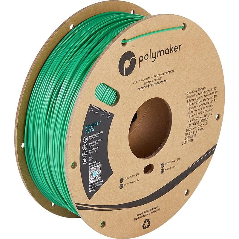 PolyLite PETG Grün Polymaker - 2.85mm - 1 kg