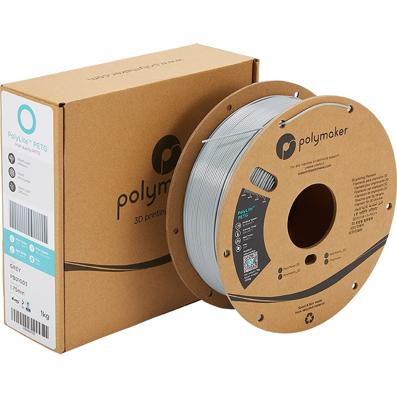 Verpackung PolyLite PETG Grau - 1.75mm - 1 kg