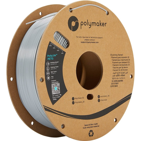 PolyLite PETG Grau - 2.85mm - 1 kg