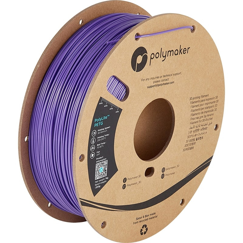 PolyLite PETG Violett Polymaker - 1.75mm - 1 kg