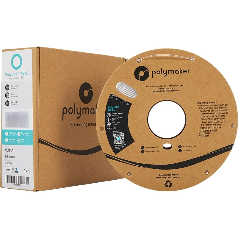 PolyLite-Verpackung PETG Transparent - 2.85mm - 1 kg