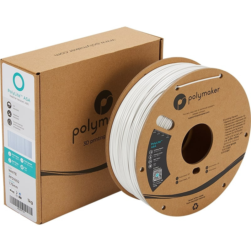 Verpackung PolyLite ASA Weiß - 1.75mm - 1 kg