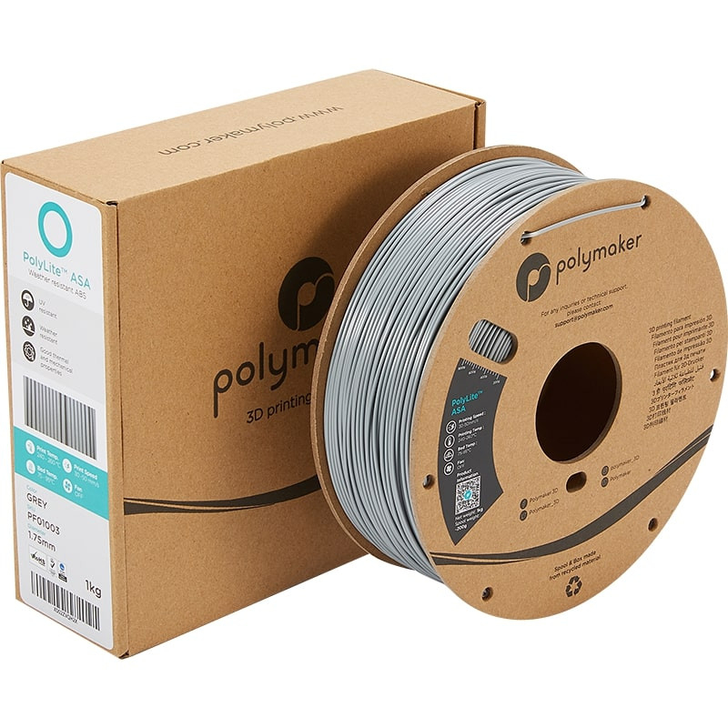 Verpackung PolyLite ASA Grau - 1.75mm - 1 kg