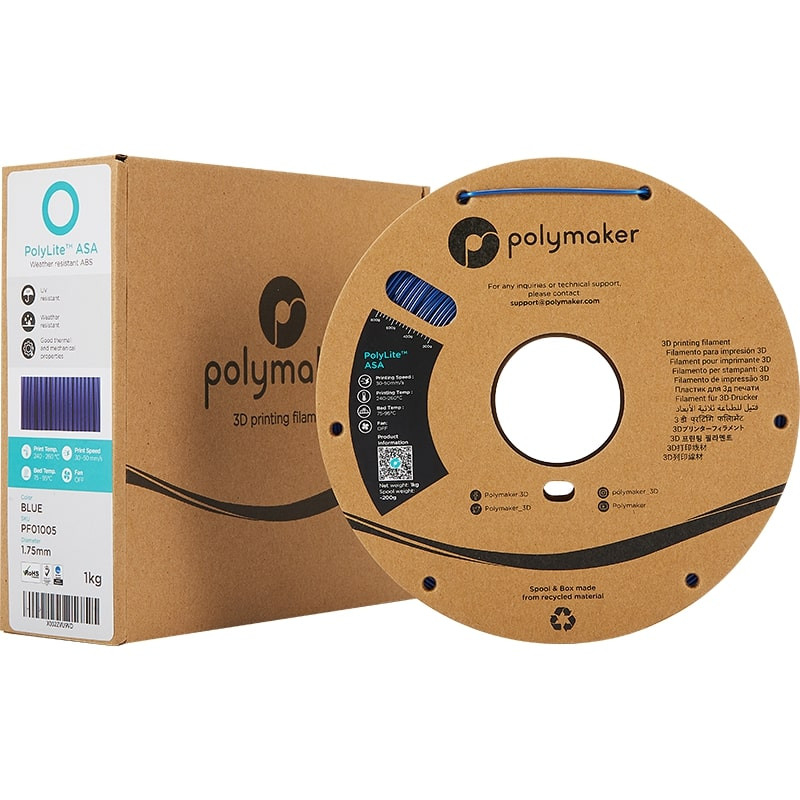 PolyLite-Packung ASA Blau - 2.85mm - 1 kg