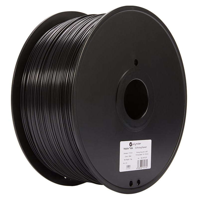 PolyLite ASA Schwarz - 1.75mm - 3 kg