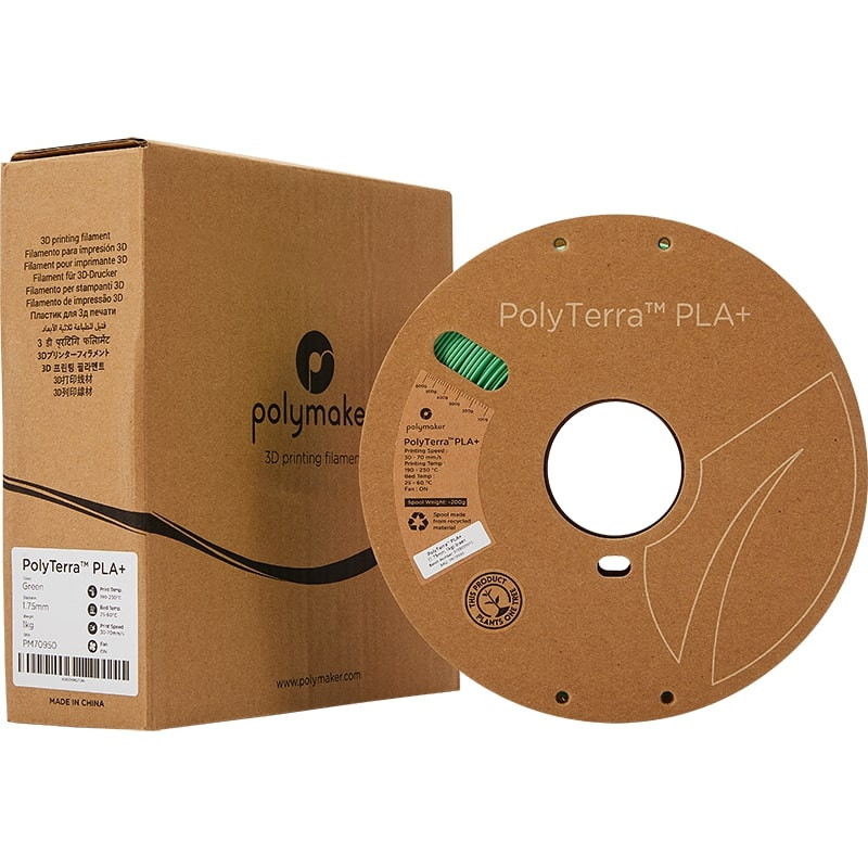 Verpackung PolyTerra+ PLA Grün - 1.75mm - 1 kg