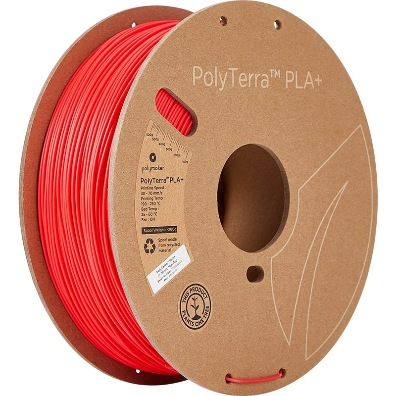 PolyTerra+ PLA Rot - 1.75mm - 1 kg