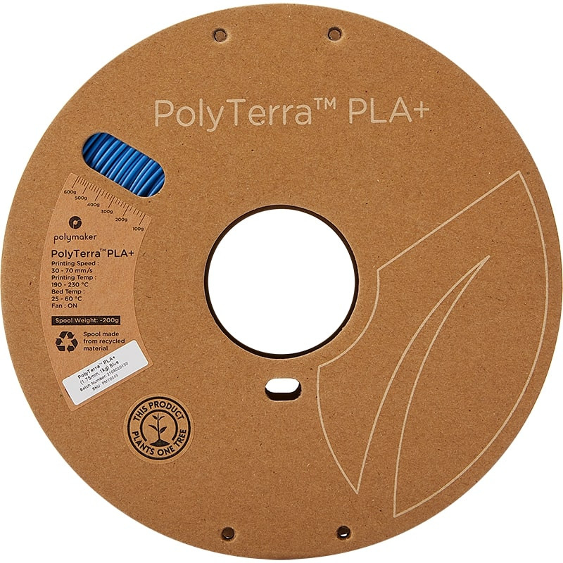 PolyTerra+ Aufwickler PLA Blau - 1.75mm - 1 kg