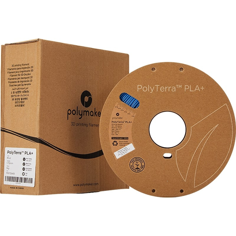 Verpackung PolyTerra+ PLA Blau - 1.75mm - 1 kg