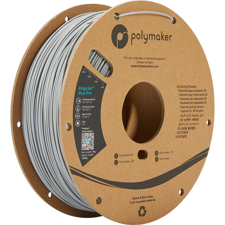 PolyLite PLA Pro Grau - 1.75mm - 1 kg