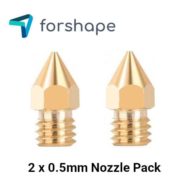 Lot de 2 Buses Laiton MK8 Forshape 0.5mm