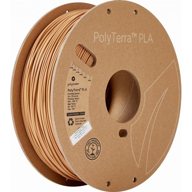 PolyTerra PLA Wood Brown (Holzbraun) - 1.75mm - 1 kg