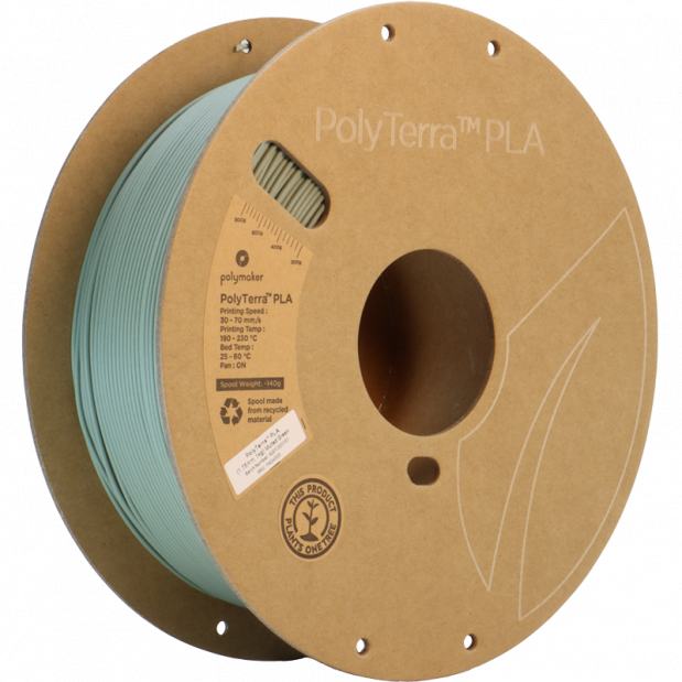 PolyTerra PLA Muted Green (Grün) - 1.75mm - 1 kg